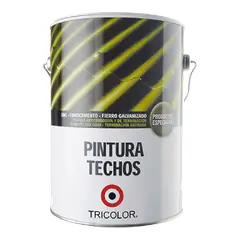 TRICOLOR - Pintura para techo al agua negro Mimbral
