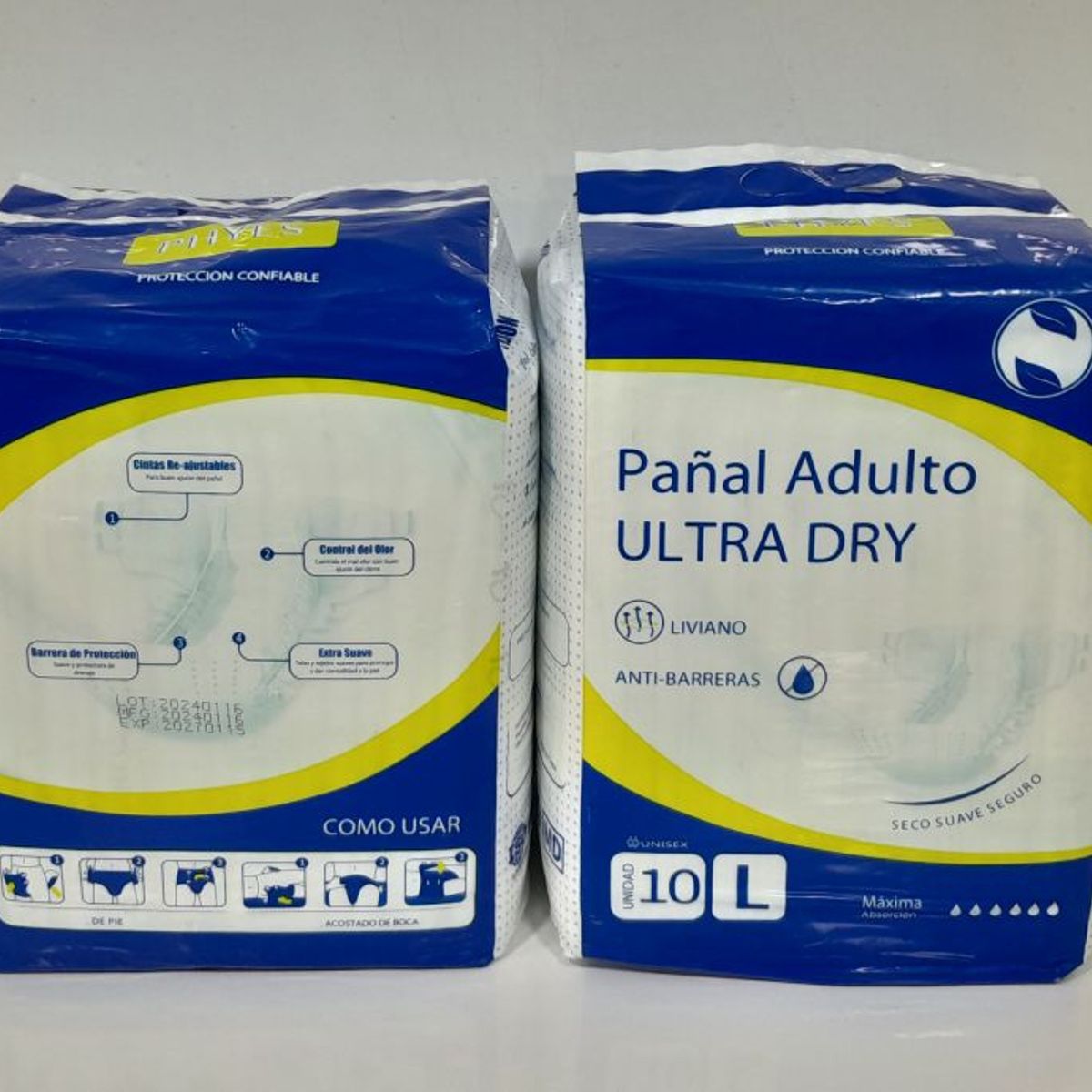 GENERICO - PAÑAL ADULTO ULTRA SECO TALLA L