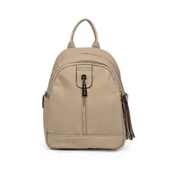 TODOPIEL - Mochila Ecocuero Mujer Beige