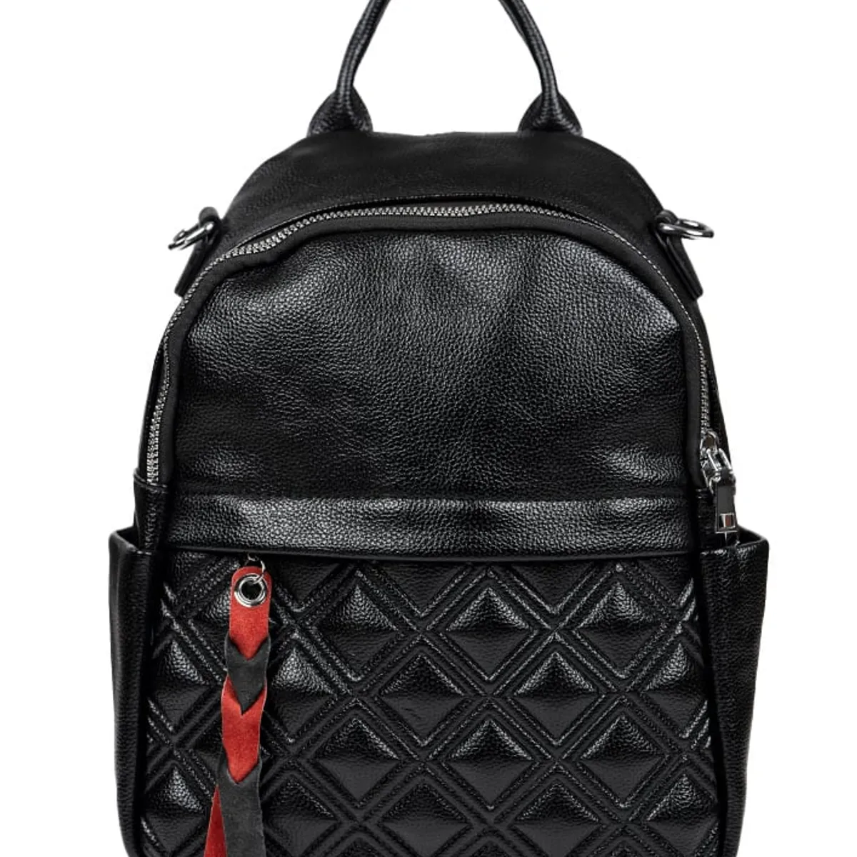 TODOPIEL - Mochila Cuero Mujer Negro Todopiel