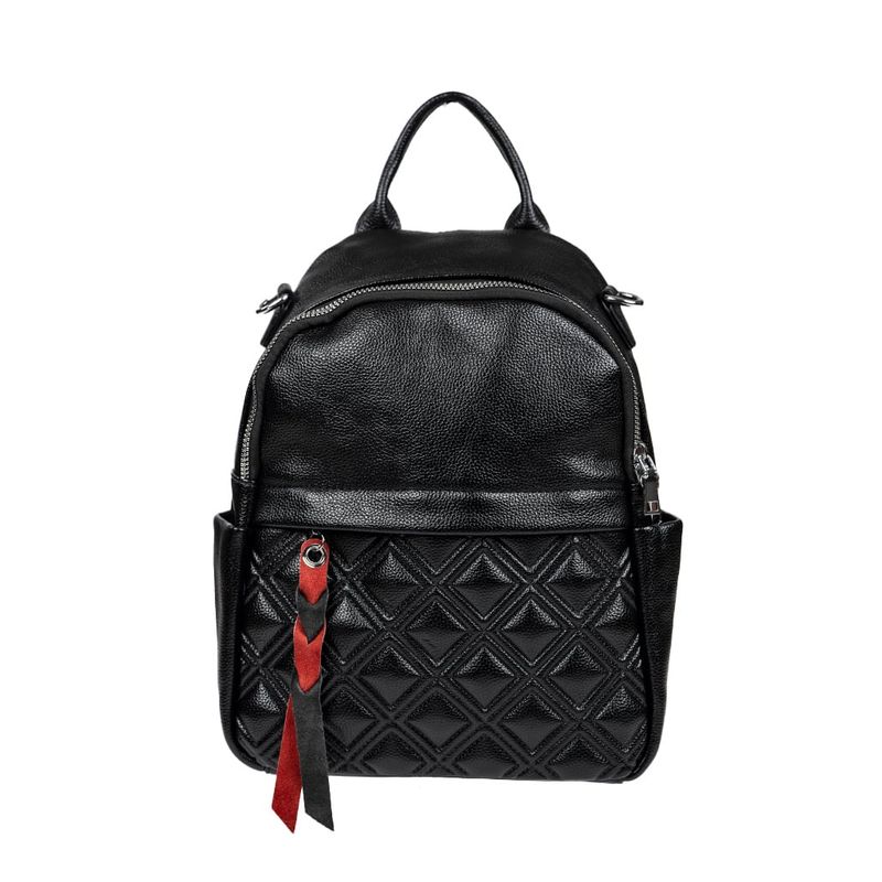 TODOPIEL - Mochila Cuero Mujer Negro Todopiel