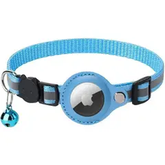 GENERICO - Collar Con Sonaja Para Gatos Airtag Antipérdida Azul