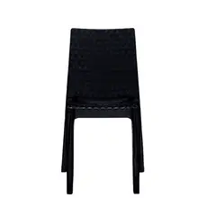 REYPLAST - Silla Diamante Negra Para Interior Y Exterior