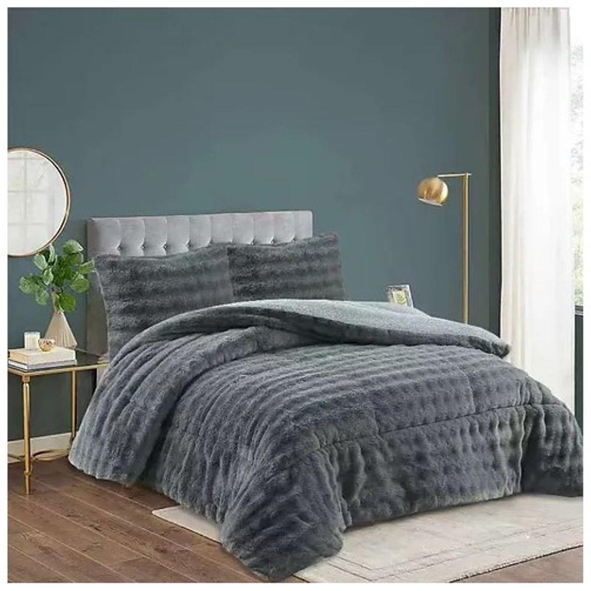 GENERICO - Cobertor de invierno con Chiporro Extra Suave 2 Plazas - Gris