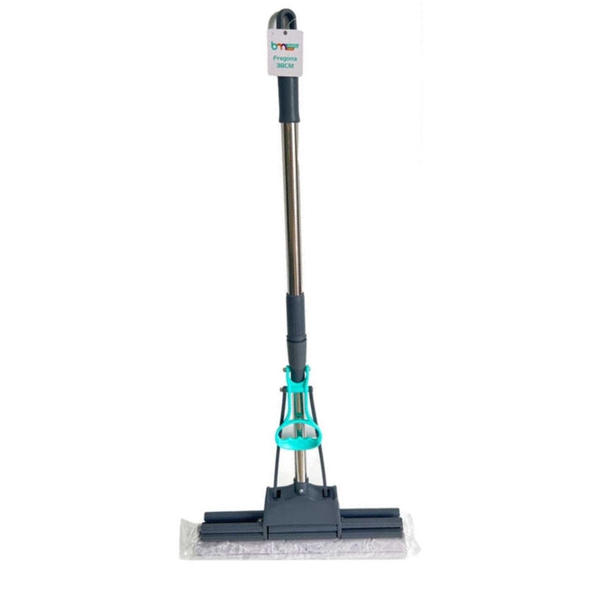 GENERICO - Mopa Trapeador Con Exprimidor 27Cm Palo 120Cm