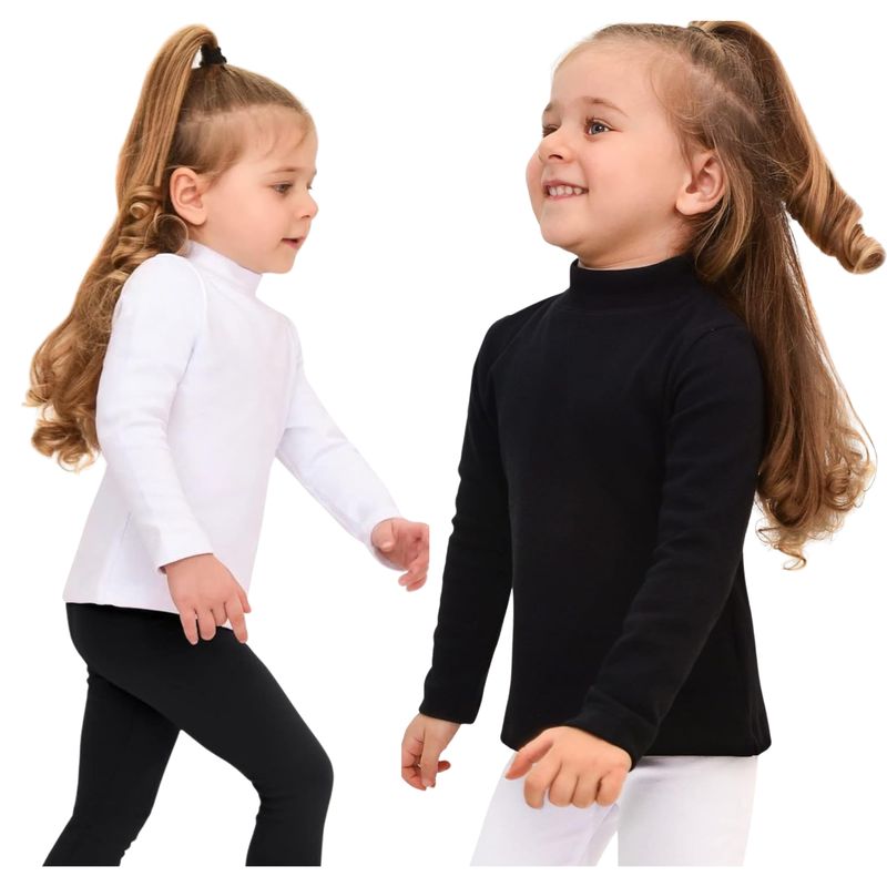 UTILISIMO - Pack 2 Camisetas Poleras Beatle De Niña Primera Capa Algodón
