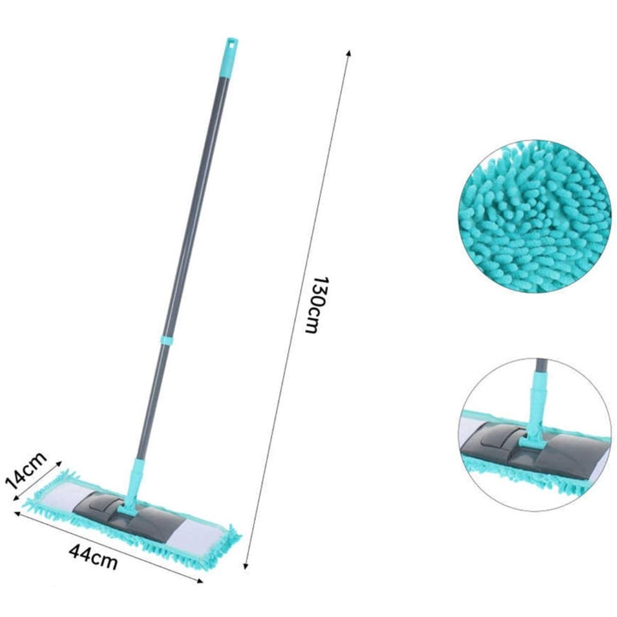 GENERICO - Mopa Fregona Trapeador Microfibra Ajustable 44Cm