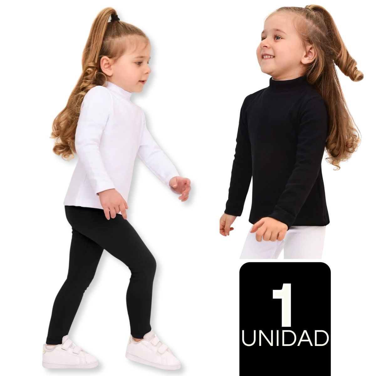 UTILISIMO - Pack 1 Camiseta Polera Beatle De Niña Primera Capa Algodón