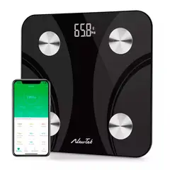 GENERICO - Balanza Bluethooth Digital De Baño Hasta 180 Kg Color Negro
