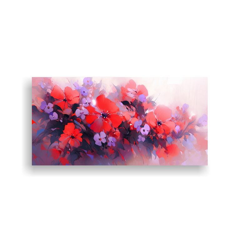 GENERICO - Lienzo De Tela Moderno Vitalidad Pintura De Flores En Color  160x80cm