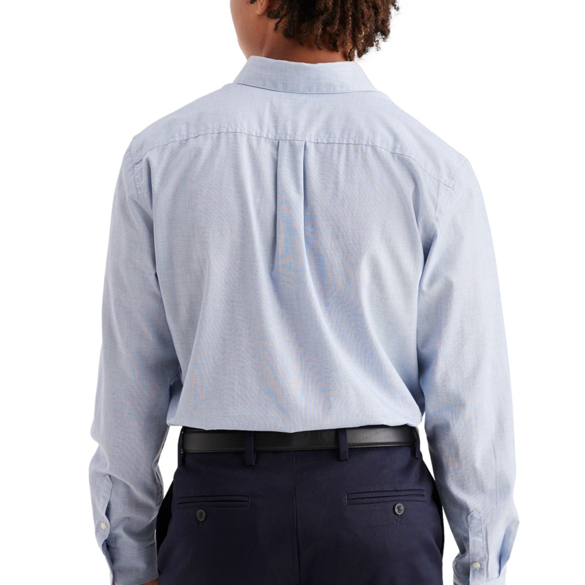 DOCKERS - Camisa Hombre LS Stain Defender Classic Fit Celeste Dockers