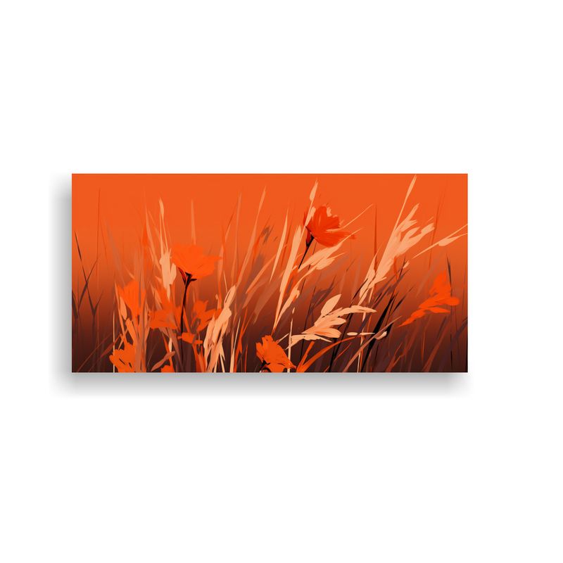GENERICO - Cuadro De Arte De Pared Forma Para Comedor: Cañas De Juncos 160x80cm