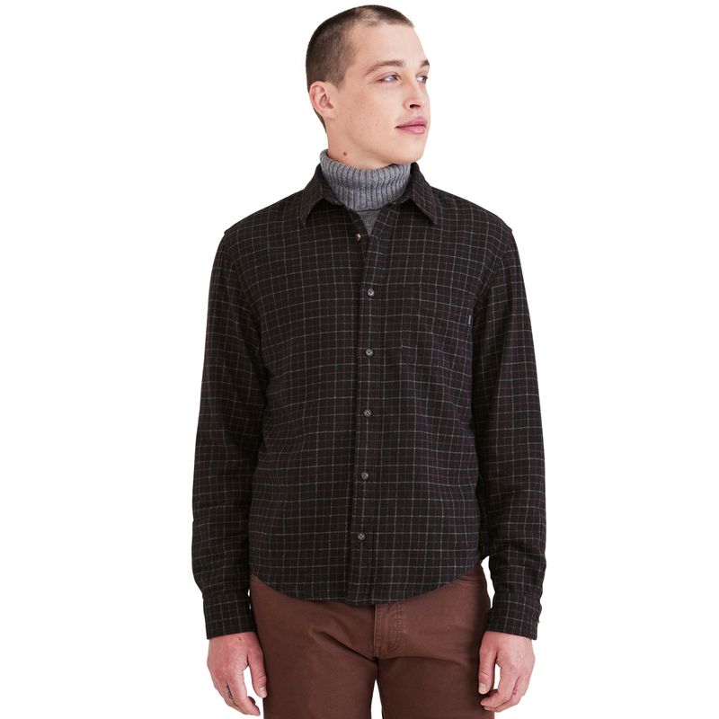 DOCKERS - Camisa Hombre Original Button-Up Regular Fit Café Dockers