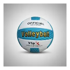 AK SPORT - Pelota De Voleibol Blanco Con Celeste N5
