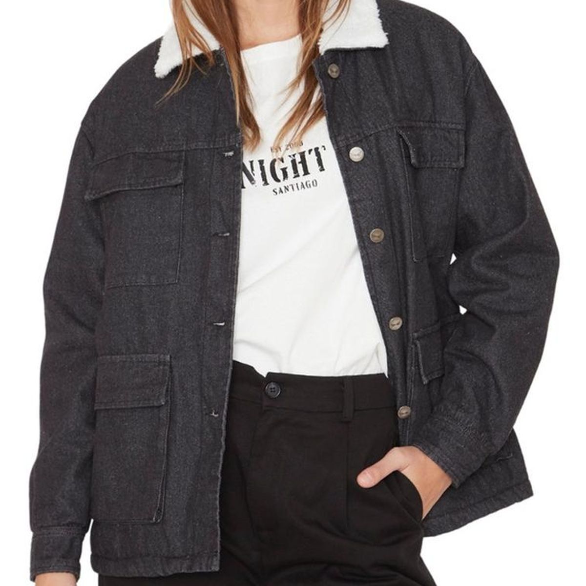 JACINTA TIENDA - Chaqueta James denim negra Jacinta Tienda