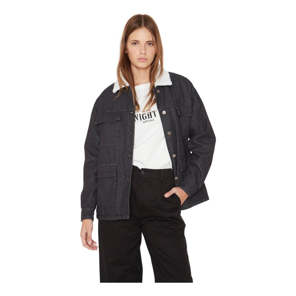 JACINTA TIENDA - Chaqueta James denim negra Jacinta Tienda