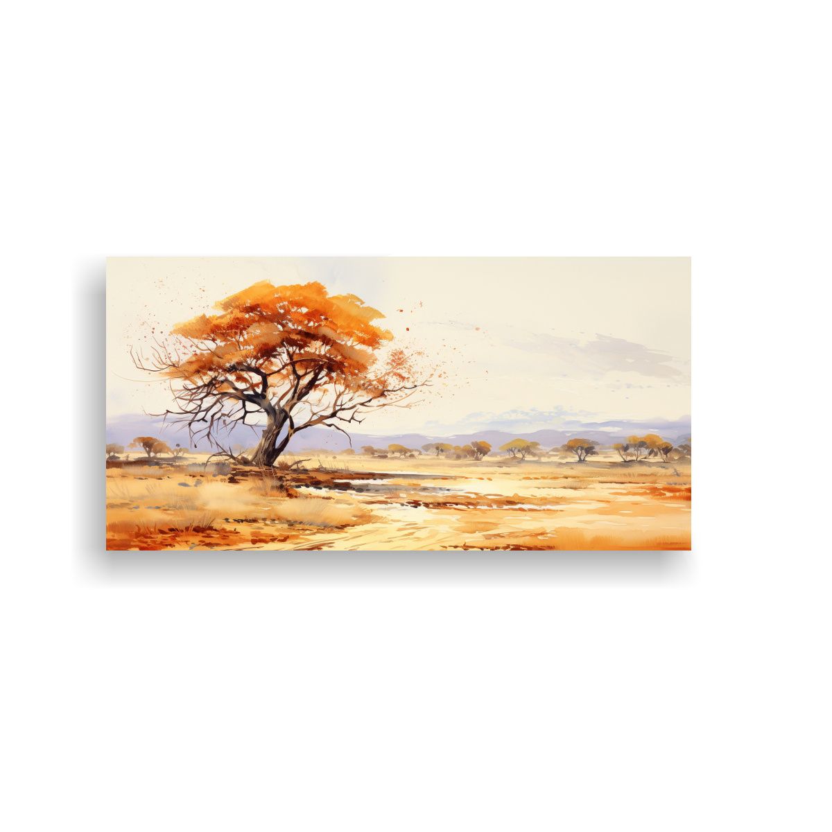 GENERICO - Cuadro Decorativo Abstracto De Lienzo De Alta Calidad En Ton 160x80cm