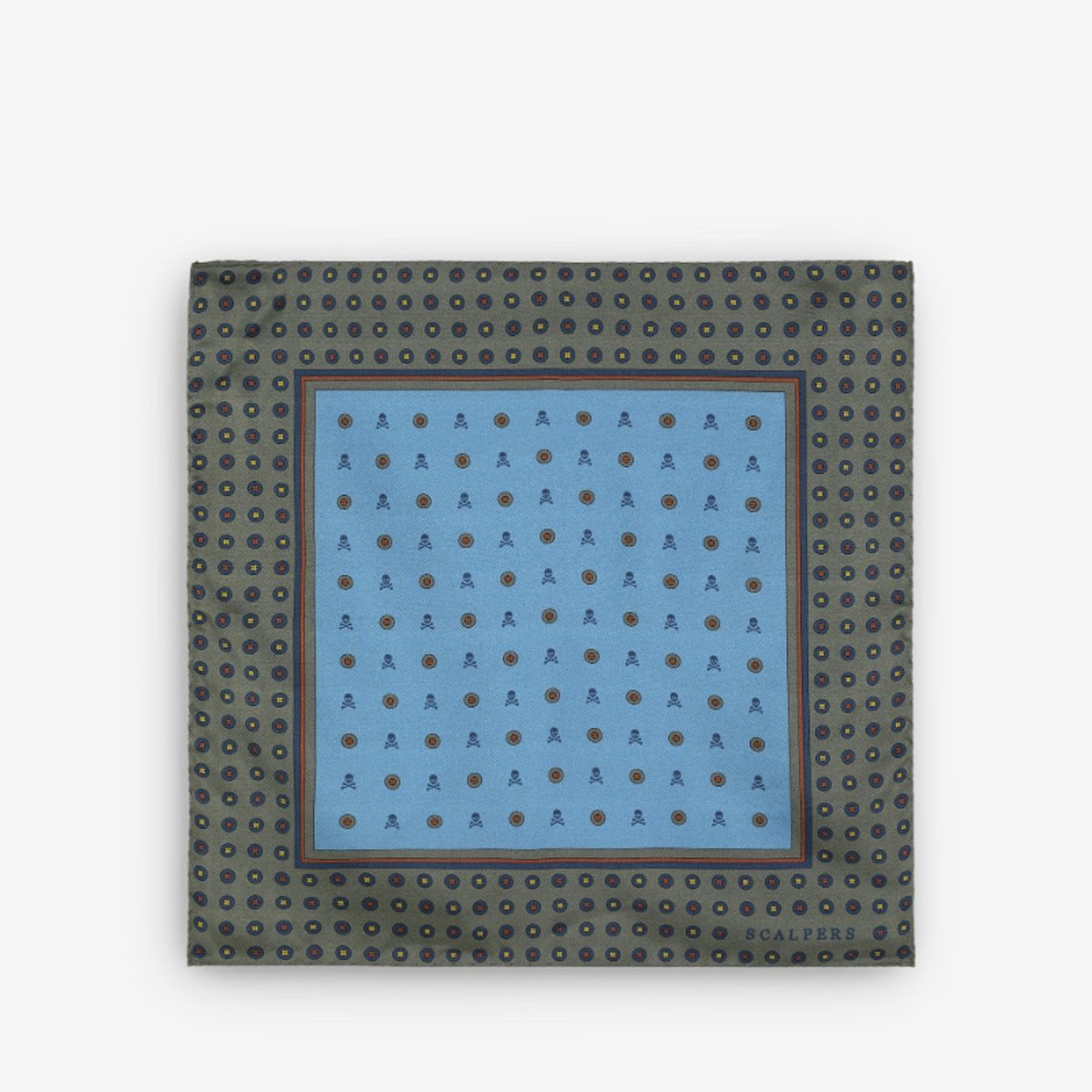 SCALPERS - Pañuelo Motivos Calavera Green
