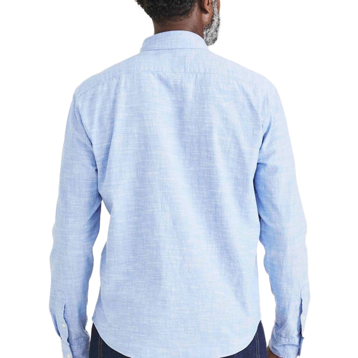 DOCKERS - Camisa Hombre Casual Regular Fit Light Blue Wash Dockers
