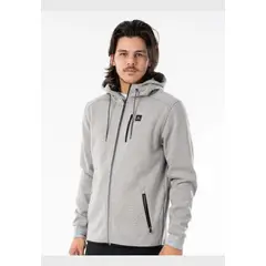 RIP CURL - Poleron Anti Series Departed Zip Thr Gris Hombre