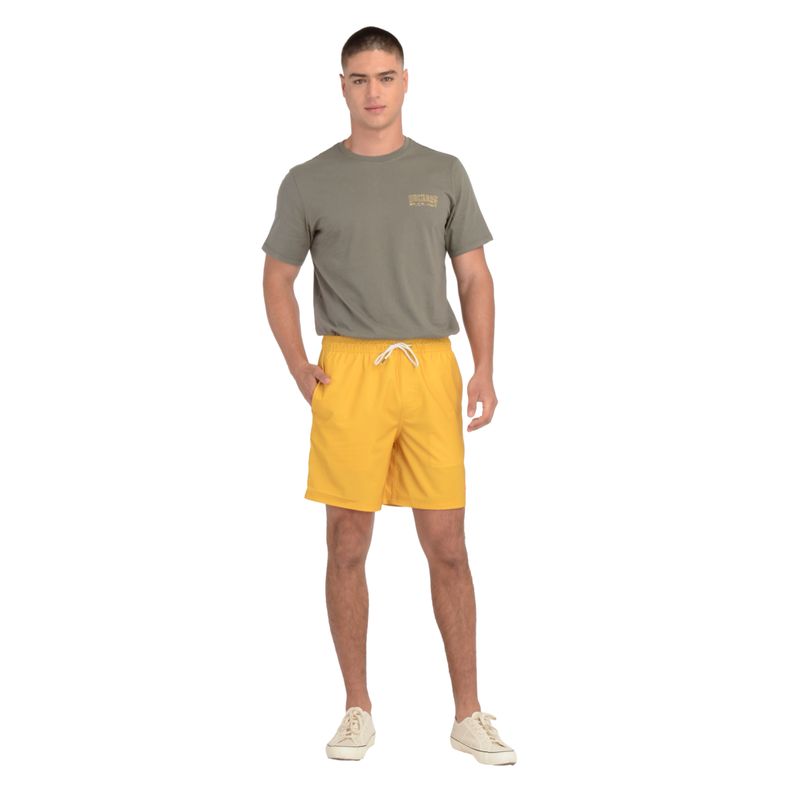 DOCKERS - Traje de Baño Hombre Regular Fit Amarillo Dockers