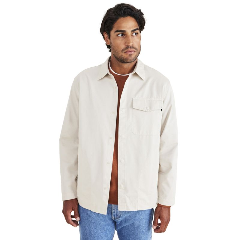 DOCKERS - Chaqueta Hombre Go Shirt Regular Fit Khaki Dockers