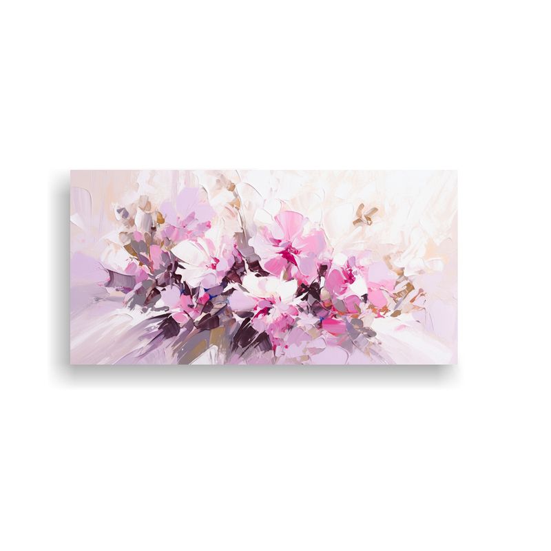 GENERICO - Cuadro Estilo Galería: Inspiración En Flores Blancas Y Mag 160x80cm