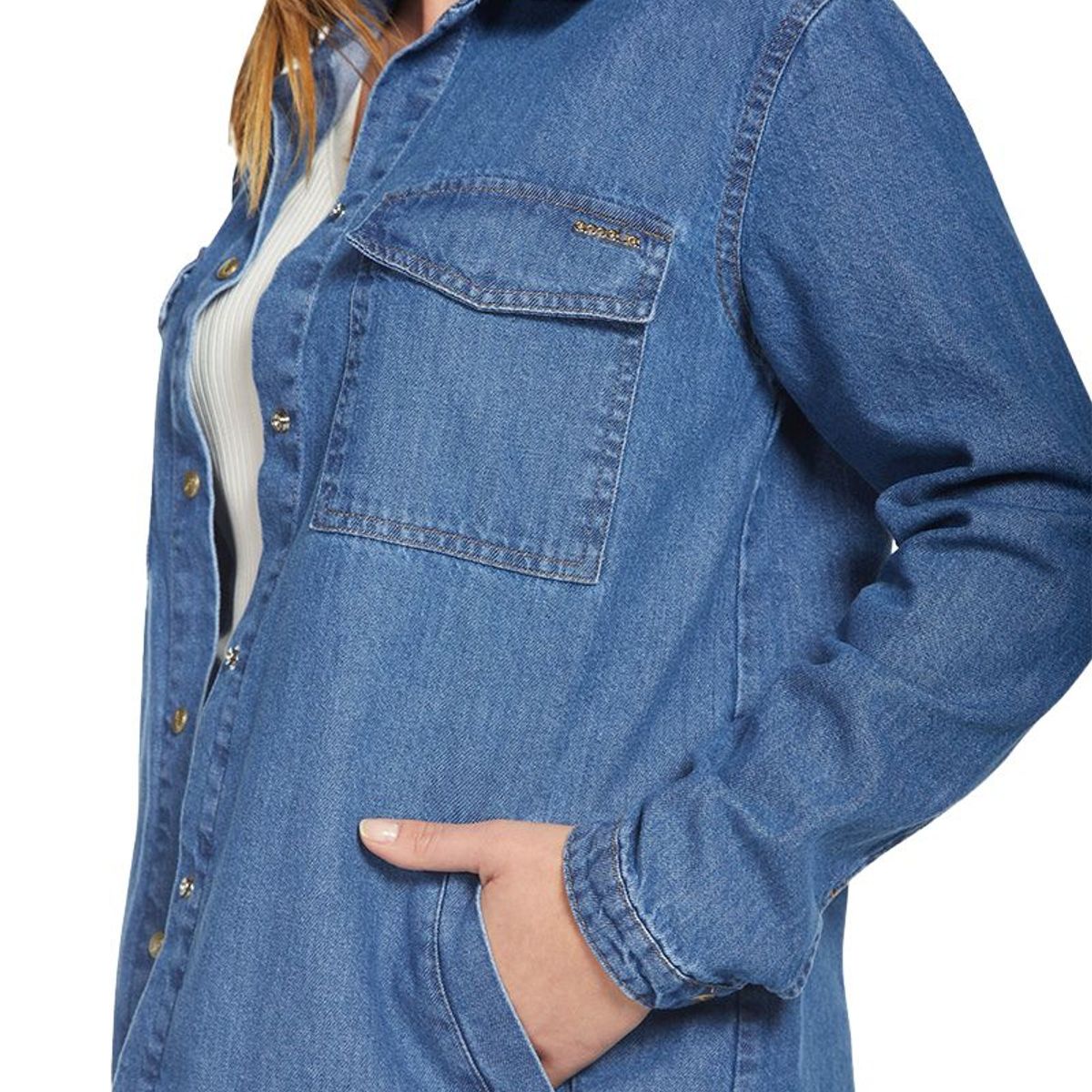 AMALIA JEANS - Sobrecamisa Mujer 4490 Celeste Amalia Jeans