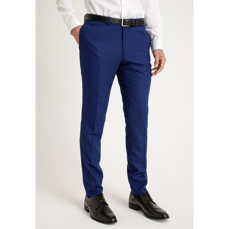 PERRY ELLIS - Pantalón Hombre Traje Suit Separate Washable Azul Medio Perry Ellis