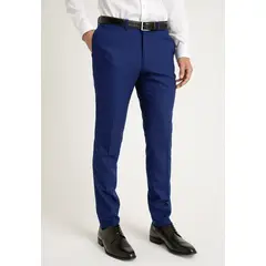 PERRY ELLIS - Pantalón Hombre Traje Suit Separate Washable Azul Medio