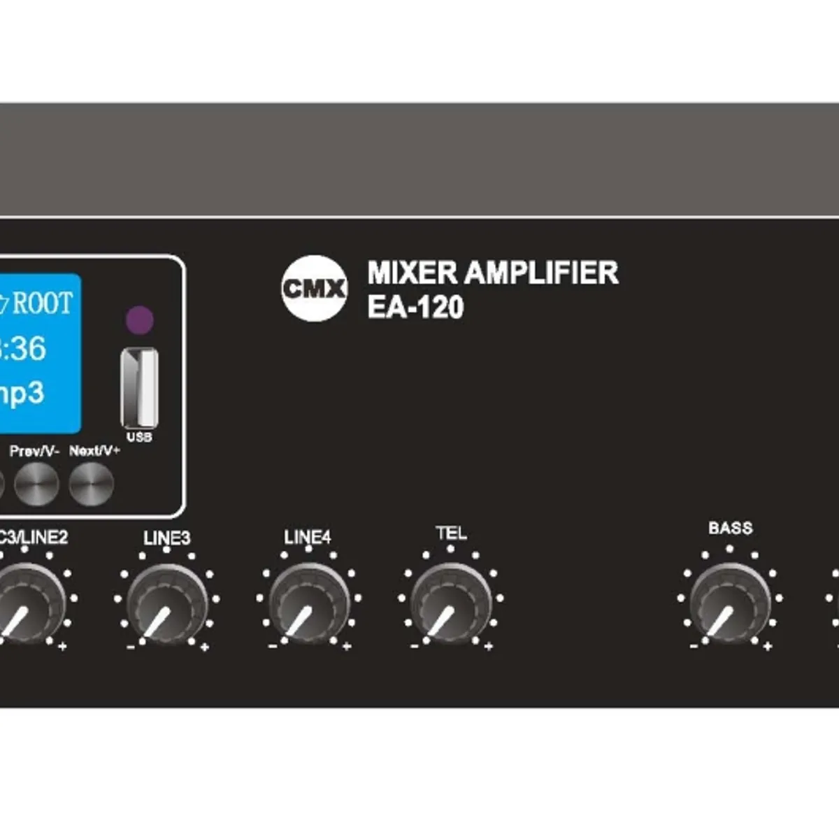 GENERICO - Amplificador Modular 70/100v  60w con (usb-fm-bluetooth)