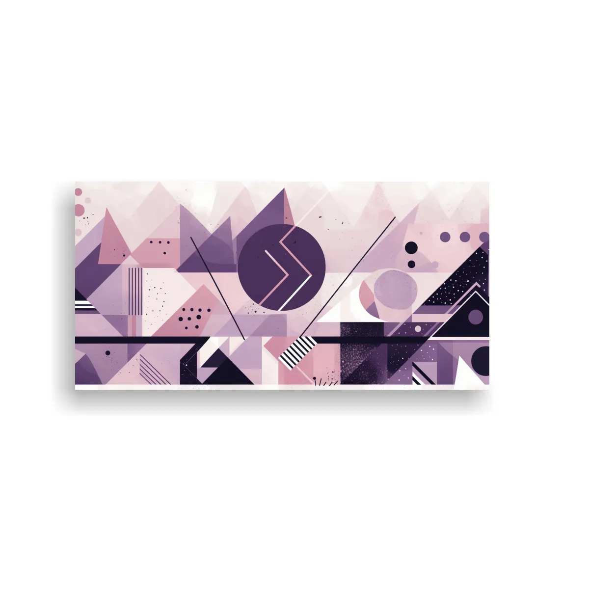 GENERICO - Cuadros Decorativos Con Formas Geométricas Clásicas De Can 160x80cm