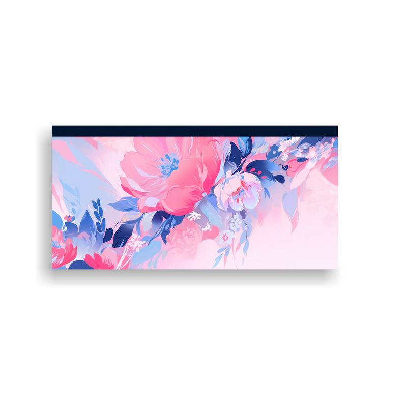 GENERICO - Cuadro Concepto Obra Maestra Atmosfera Neonoir Rosa Y Azul A 160x80cm