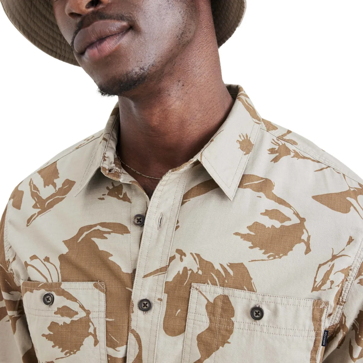 DOCKERS - Camisa Hombre Work Regular Fit Café Dockers