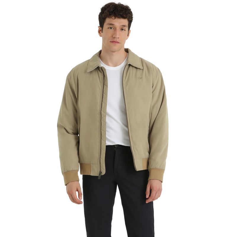 DOCKERS - Chaqueta Hombre Microtwill Bomber Slim Fit Khaki Dockers