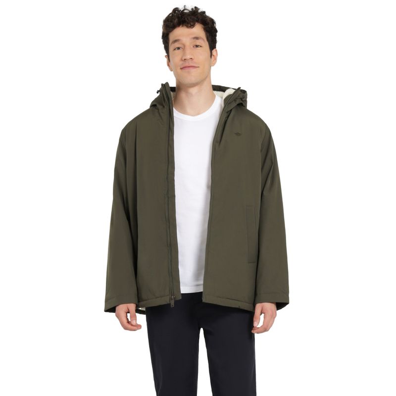 DOCKERS - Chaqueta Hombre Arctic Hooded Slim Fit Verde Dockers