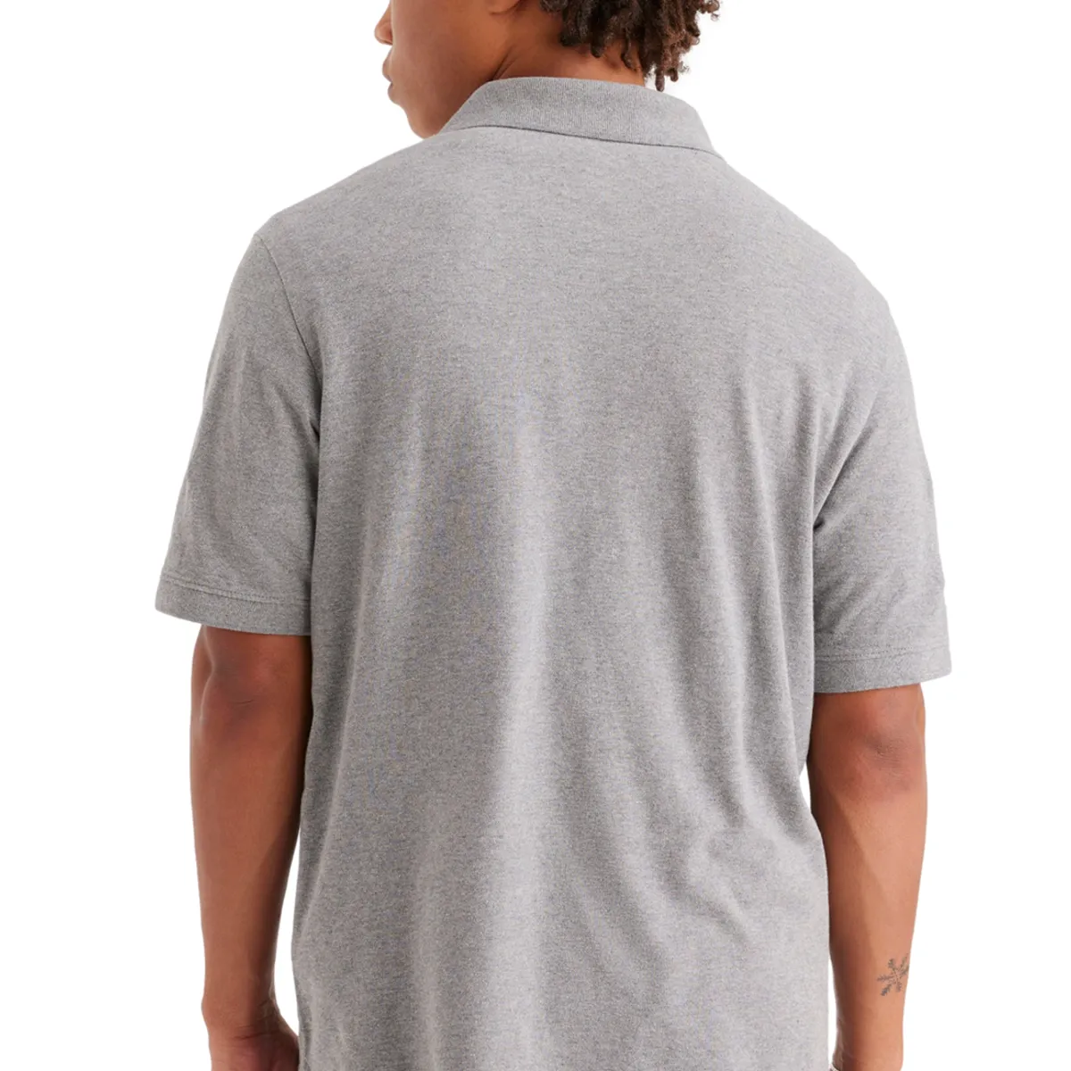 DOCKERS - Polera Hombre Polo Rib Collar Regular Fit Gris Dockers