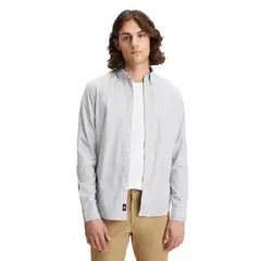 DOCKERS - Camisa Hombre Oxford Slim Fit Celeste