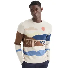 DOCKERS - Sweater Hombre Crafted Crewneck Regular Fit Beige