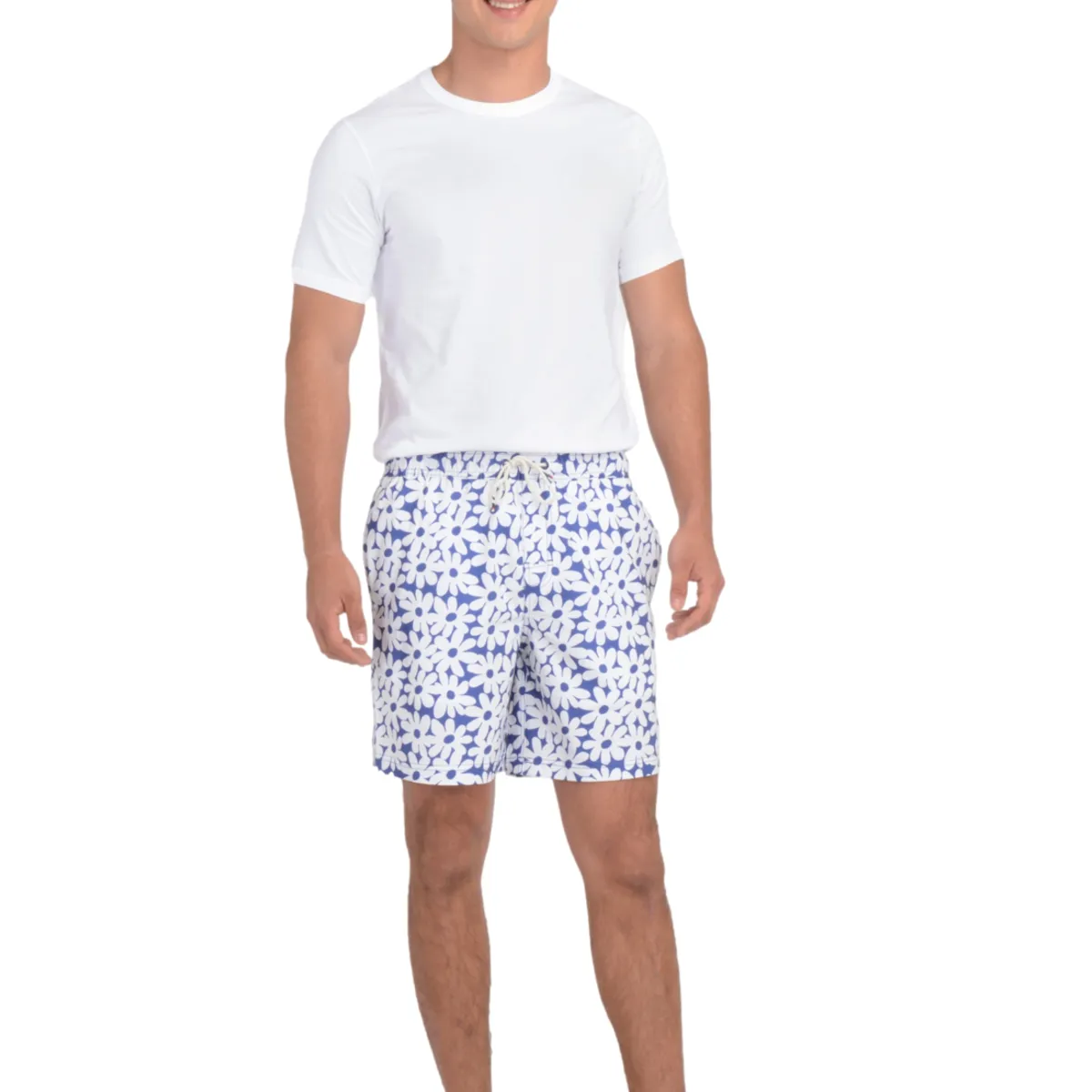 DOCKERS - Traje de Baño Hombre Regular Fit Print Celeste Dockers