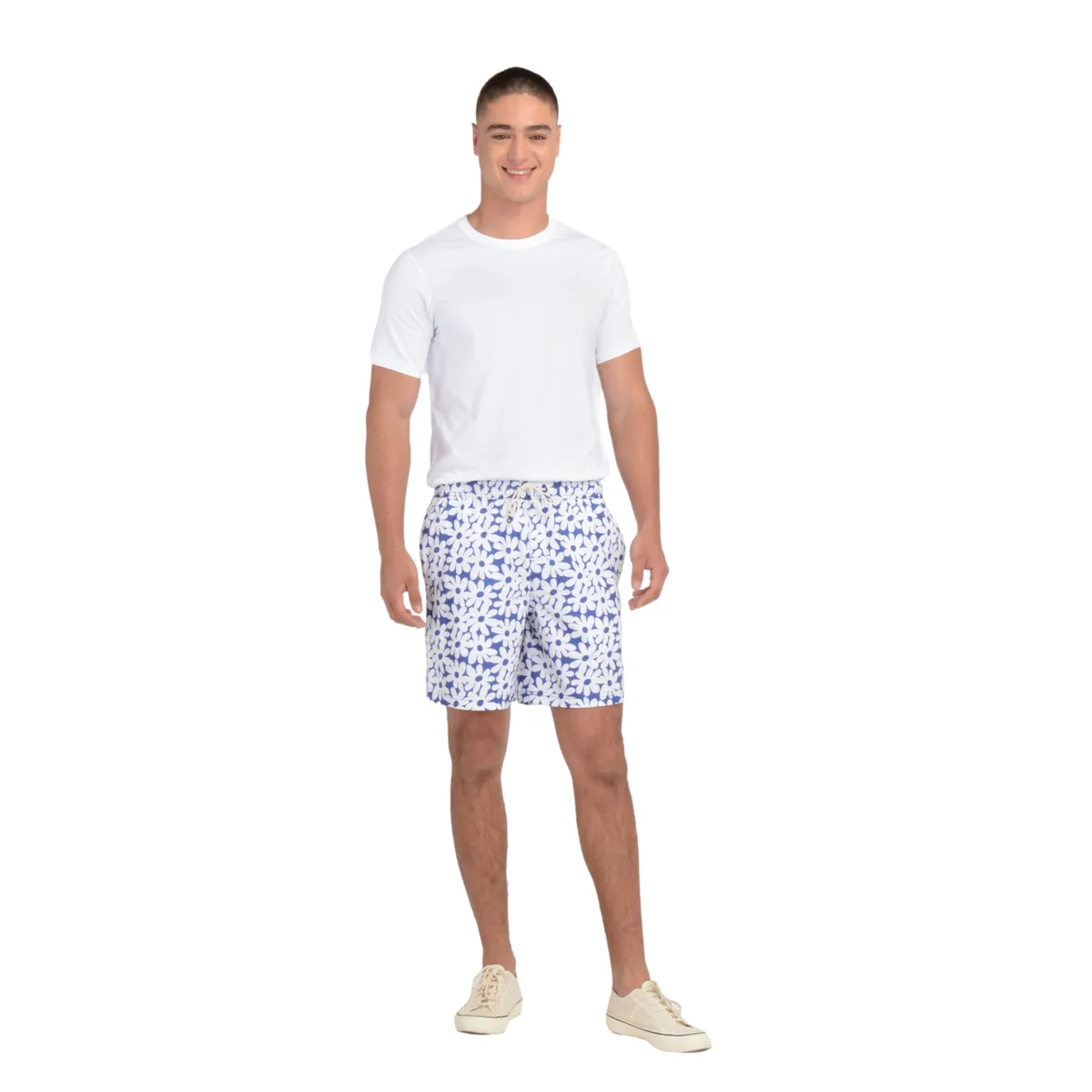 DOCKERS - Traje de Baño Hombre Regular Fit Print Celeste Dockers