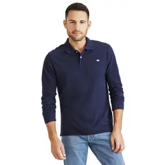 DOCKERS - Polera Hombre Polo Slim Fit Azul