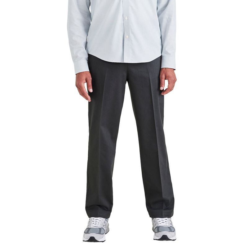 DOCKERS - Pantalón Hombre Stain Defender Straight Fit Gris Dockers