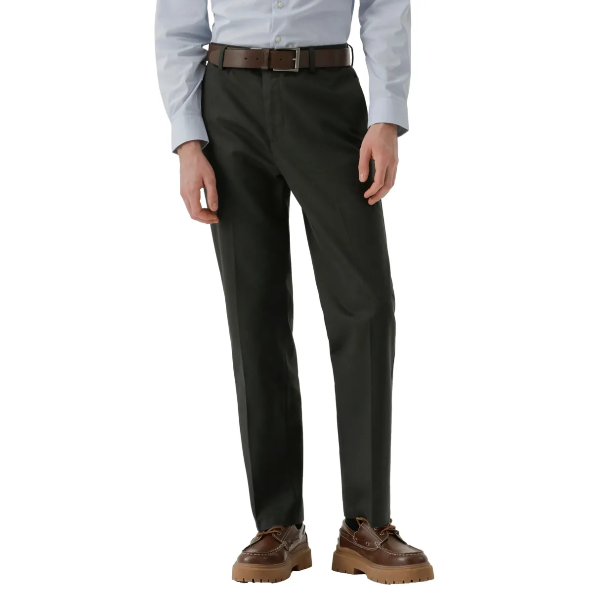 DOCKERS - Pantalón Hombre Stain Defender Straight Fit Gris Dockers