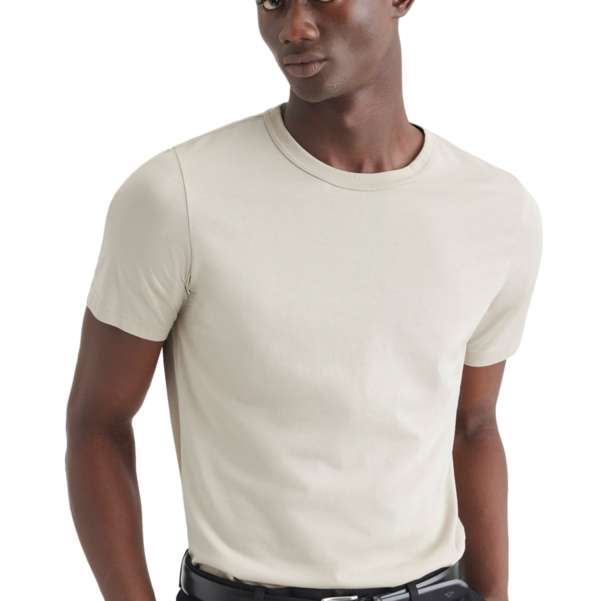 DOCKERS - Polera Hombre Original Tee Slim Fit Grisácea Dockers