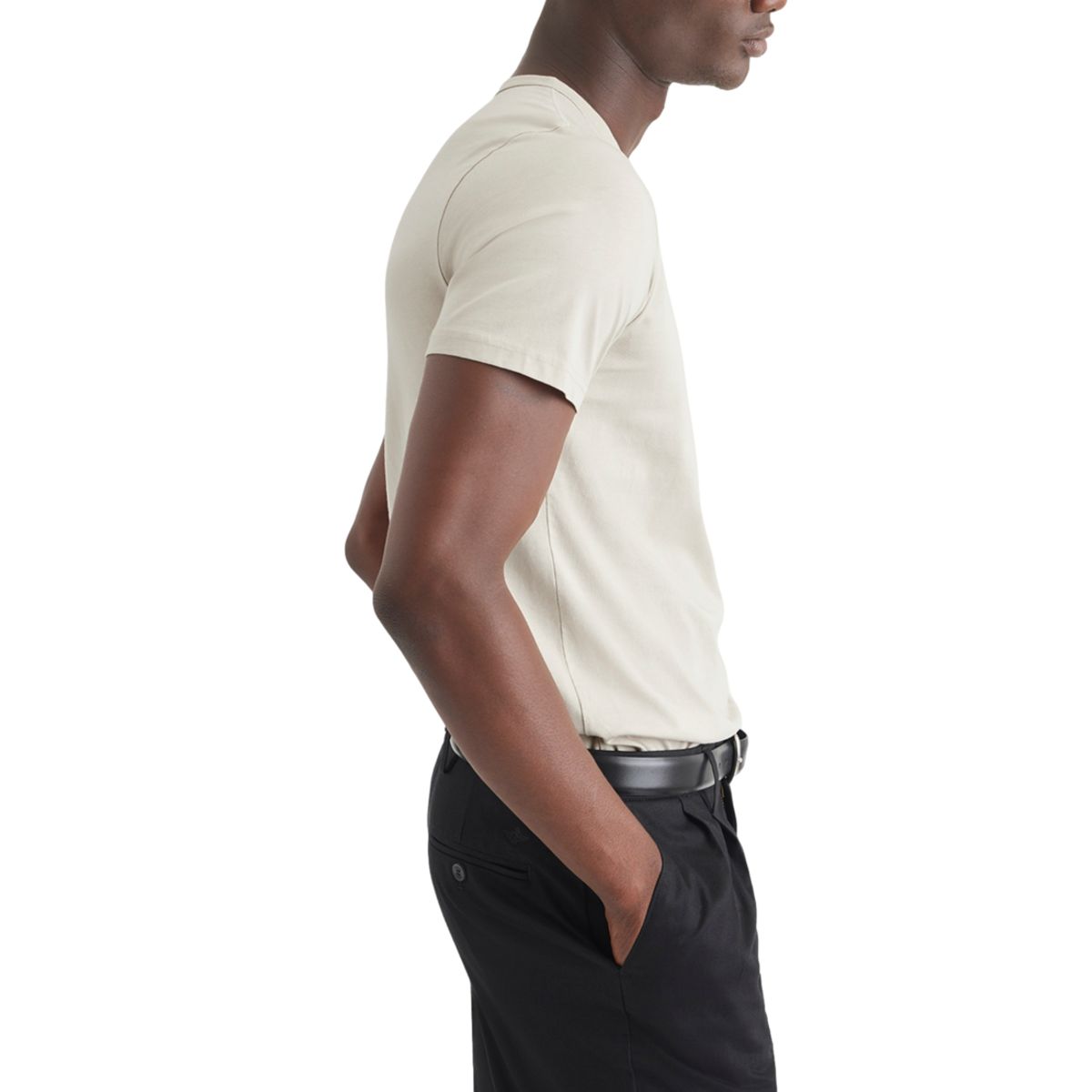 DOCKERS - Polera Hombre Original Tee Slim Fit Grisácea Dockers
