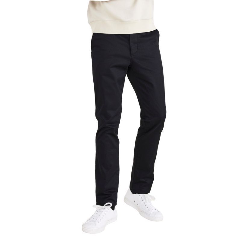DOCKERS - Pantalón Hombre Original Chino Skinny Fit Negro Dockers
