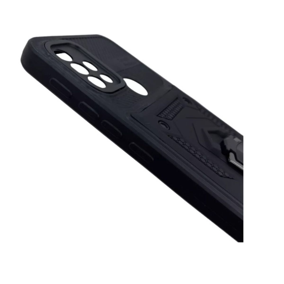 GENERICO - Carcasa Antishock Para Motorola G30 Negro+ Lamina Pantalla