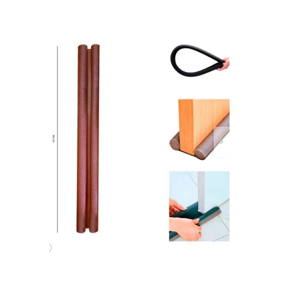 GENERICO - Protector Aislante De Frio - Calor Para Puertas Invierno