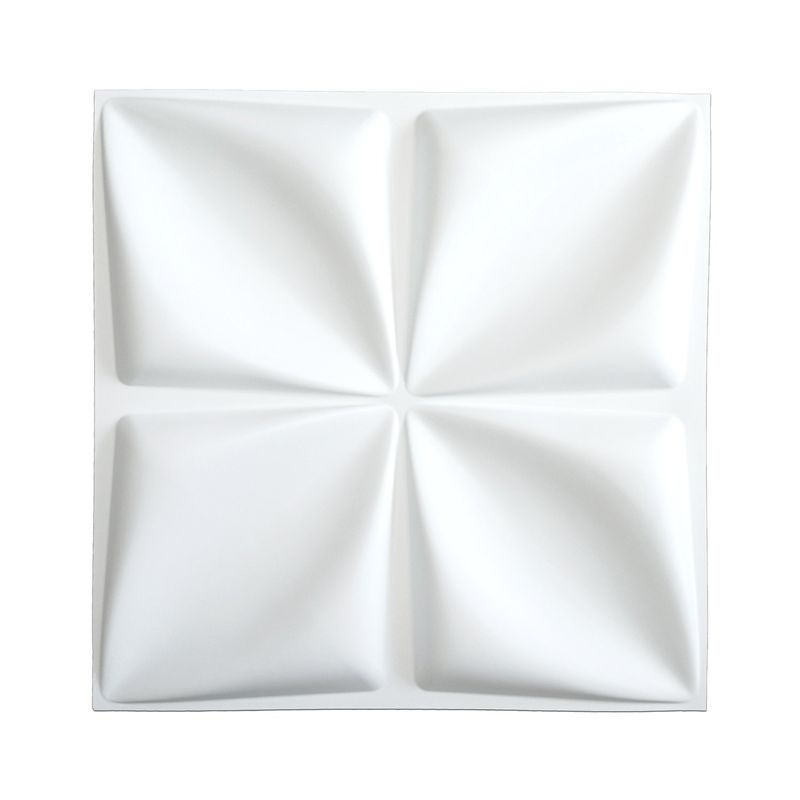 MERCAR RAY - Panel Decorativo 3D PVC Blanco 4m² 16 paneles 50x50cm